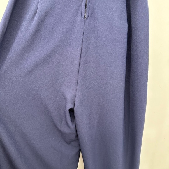 MODCLOTH V neck sleeveless belted navy pant suit.  Medium - Picture 12 of 13